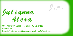 julianna alexa business card